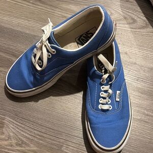 Vans Blue and White Canvas Shoes